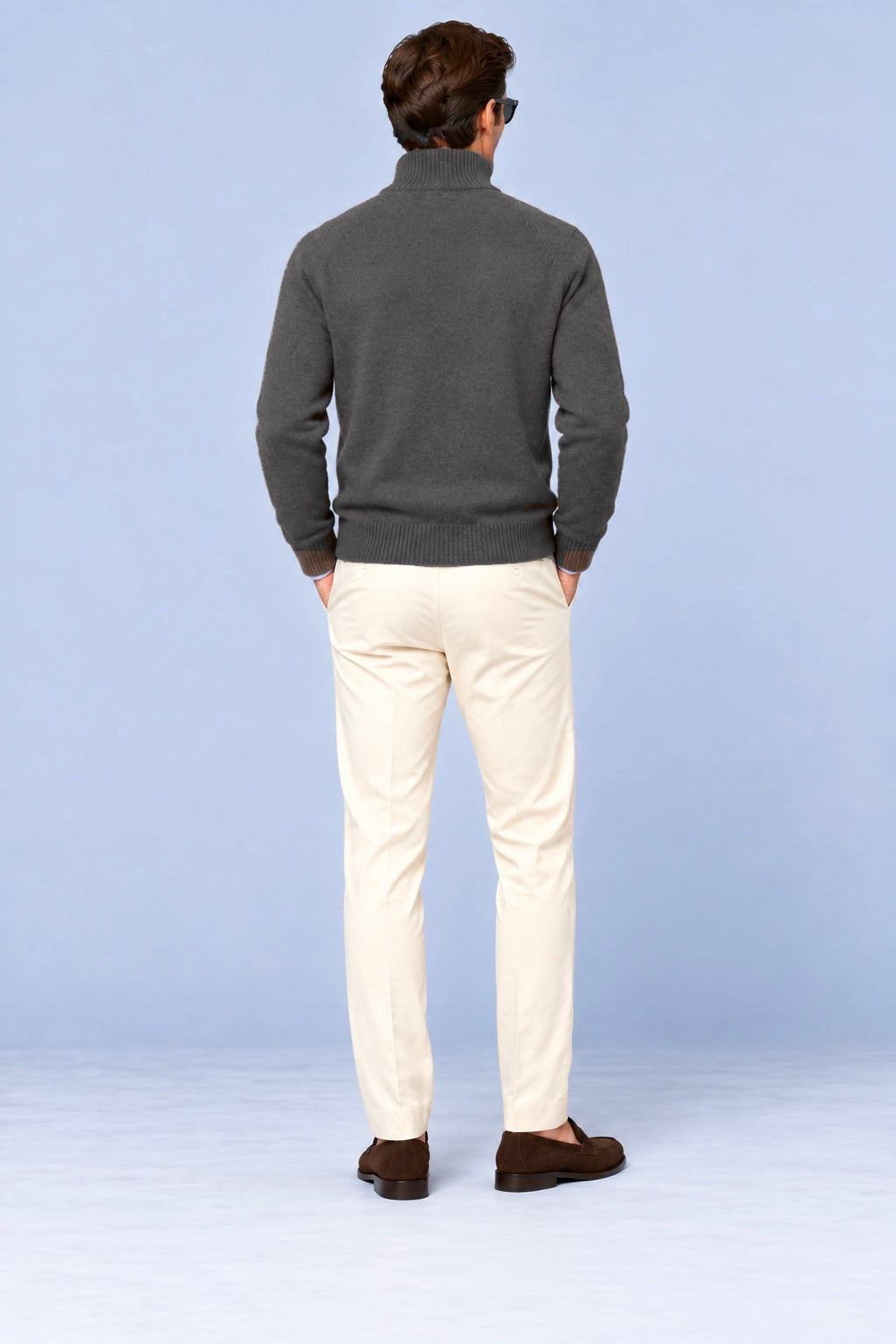 Lupetto Mezza Zip in Lana