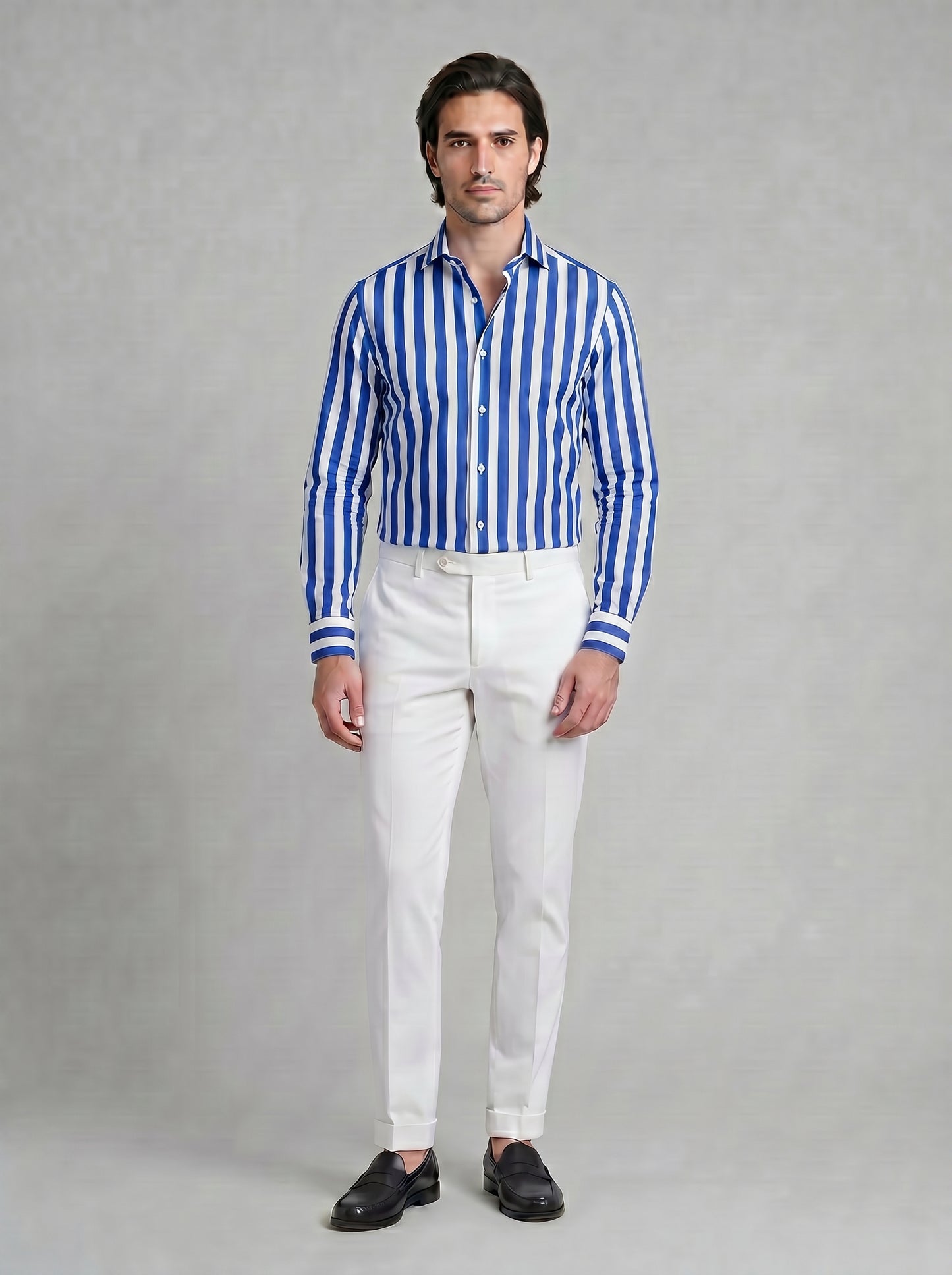 Camicia Righe Larghe Regis