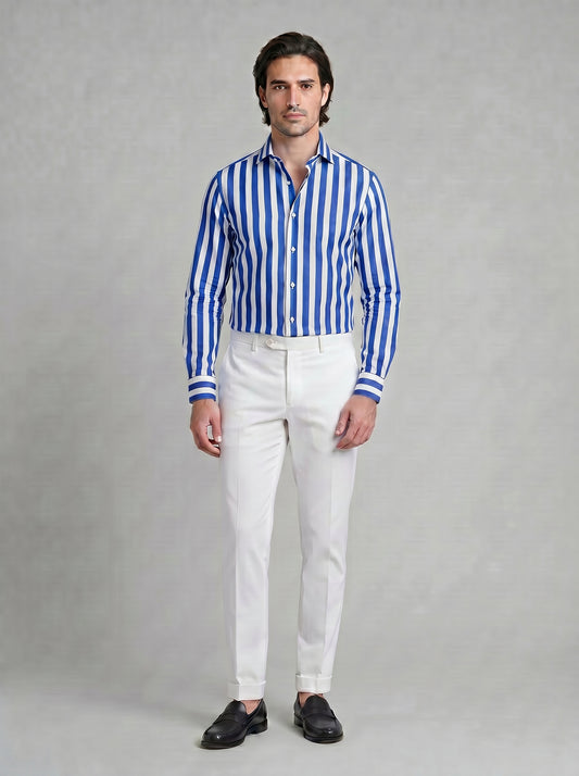 Camicia Righe Larghe Regis