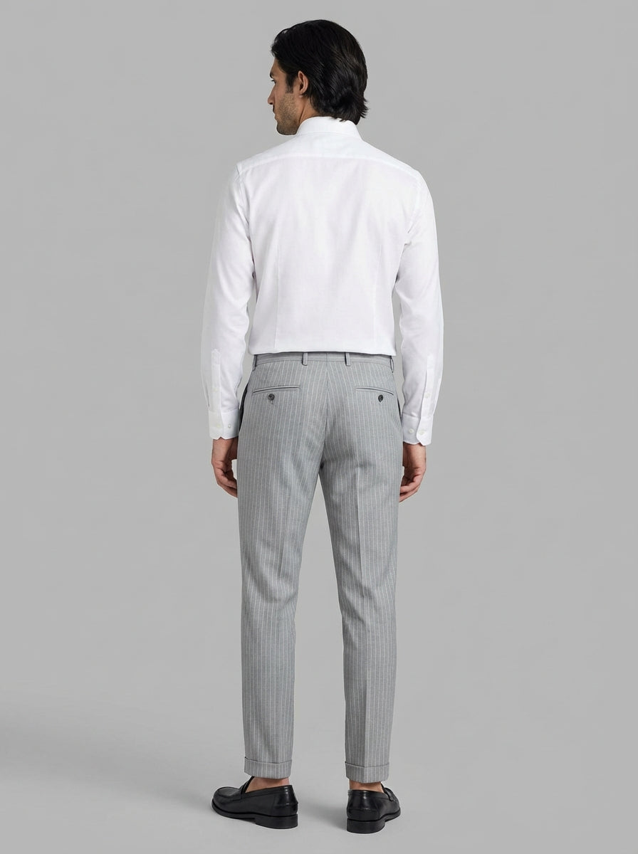 Gordon Pinstripe Trousers - Fresh Wool